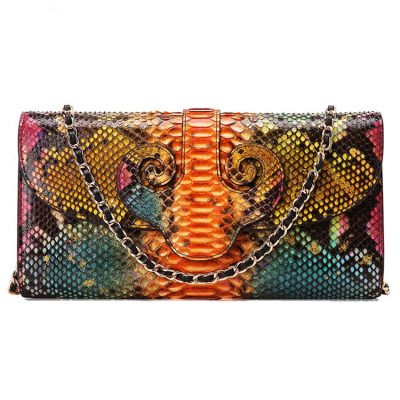 Designer Snakeskin Purse, Snakeskin Clutch Bag