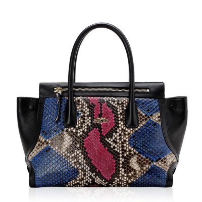 Fashion Snakeskin Handbag, Tote Shoulder Bag