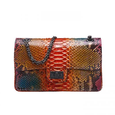 Python Skin Purse, Python Skin Clutch Bag, Cross Body Bag