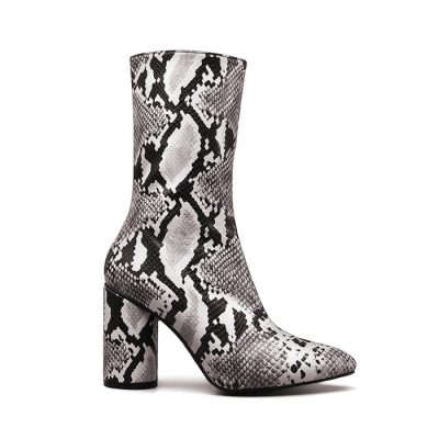 Snakeskin Boots, Genuine Python Skin Boots for Women