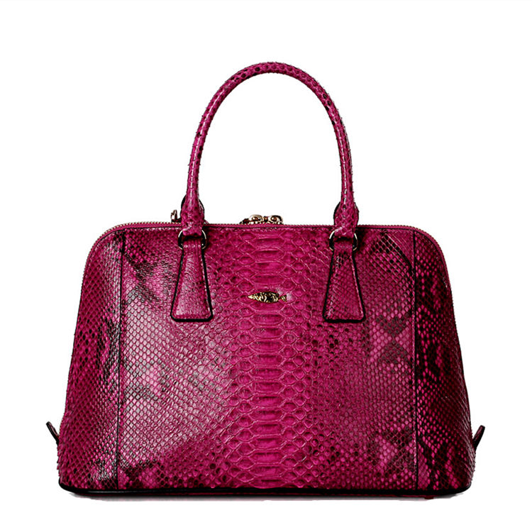 Women Fashion Snakeskin Top Handle Handbag