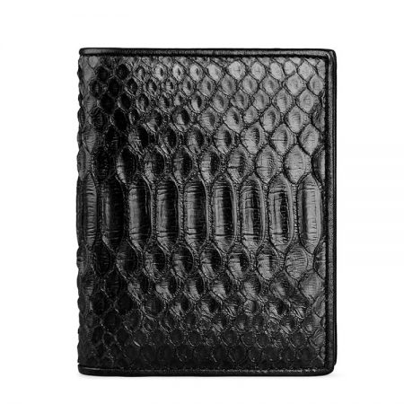 Black Snakeskin Bifold Wallet, Python Wallet-2