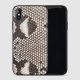 Snakeskin iPhone x Case, Python Skin iPhone X Case with Full Soft TPU Edges